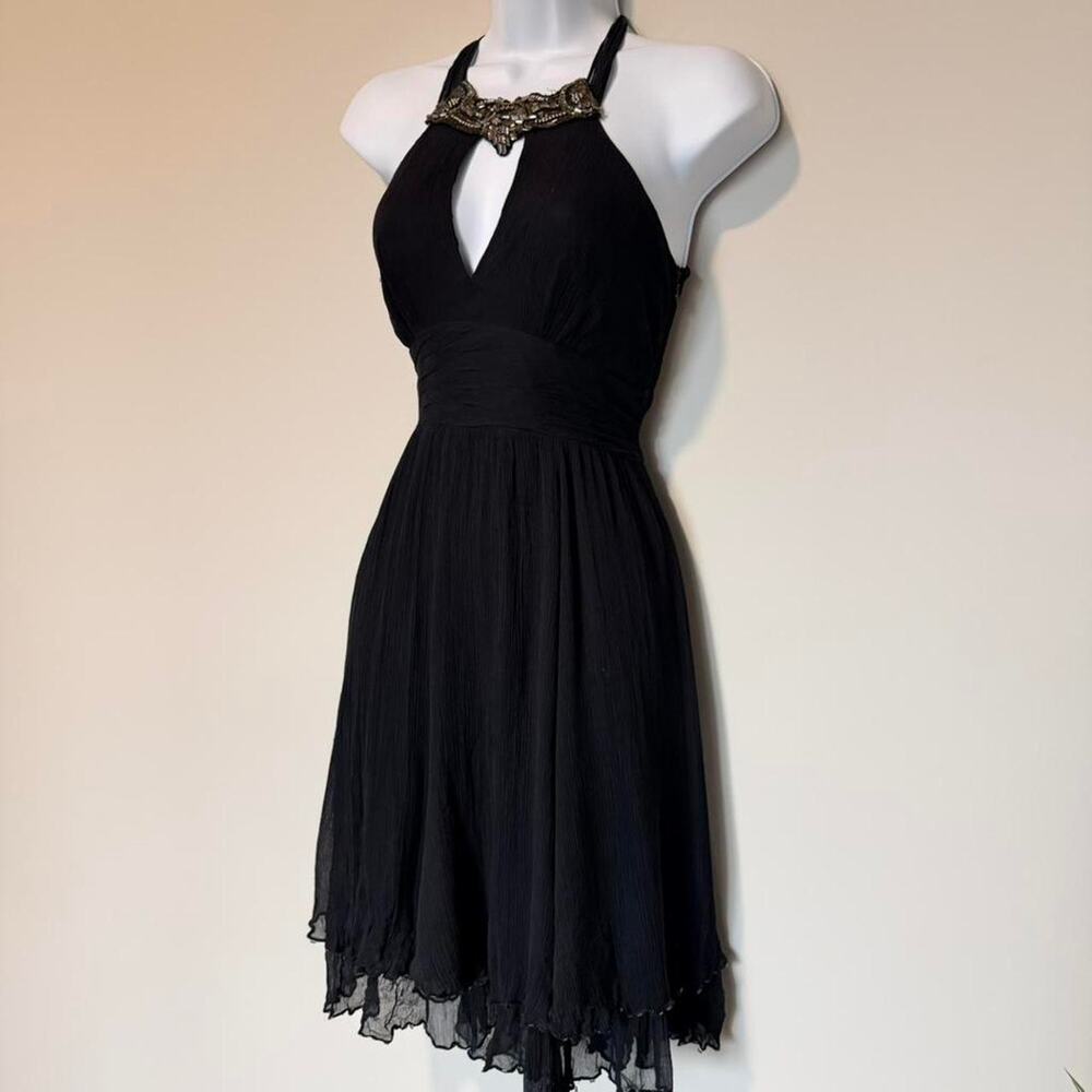 Black 100 silk karen millen